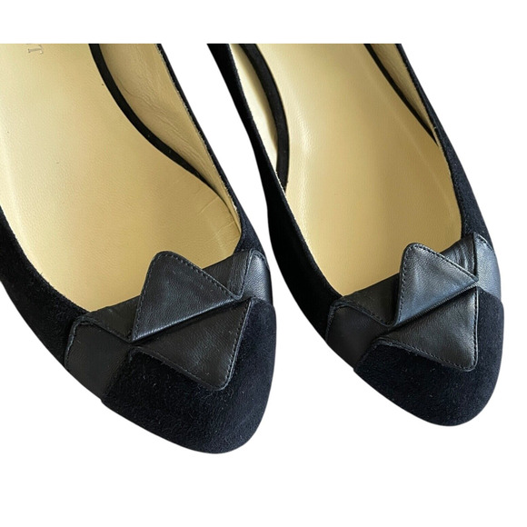 SARAH FLINT Gustavia Women's Size 39/US 8.5 Black Suede Leather Flats Italy - Picture 4 of 9